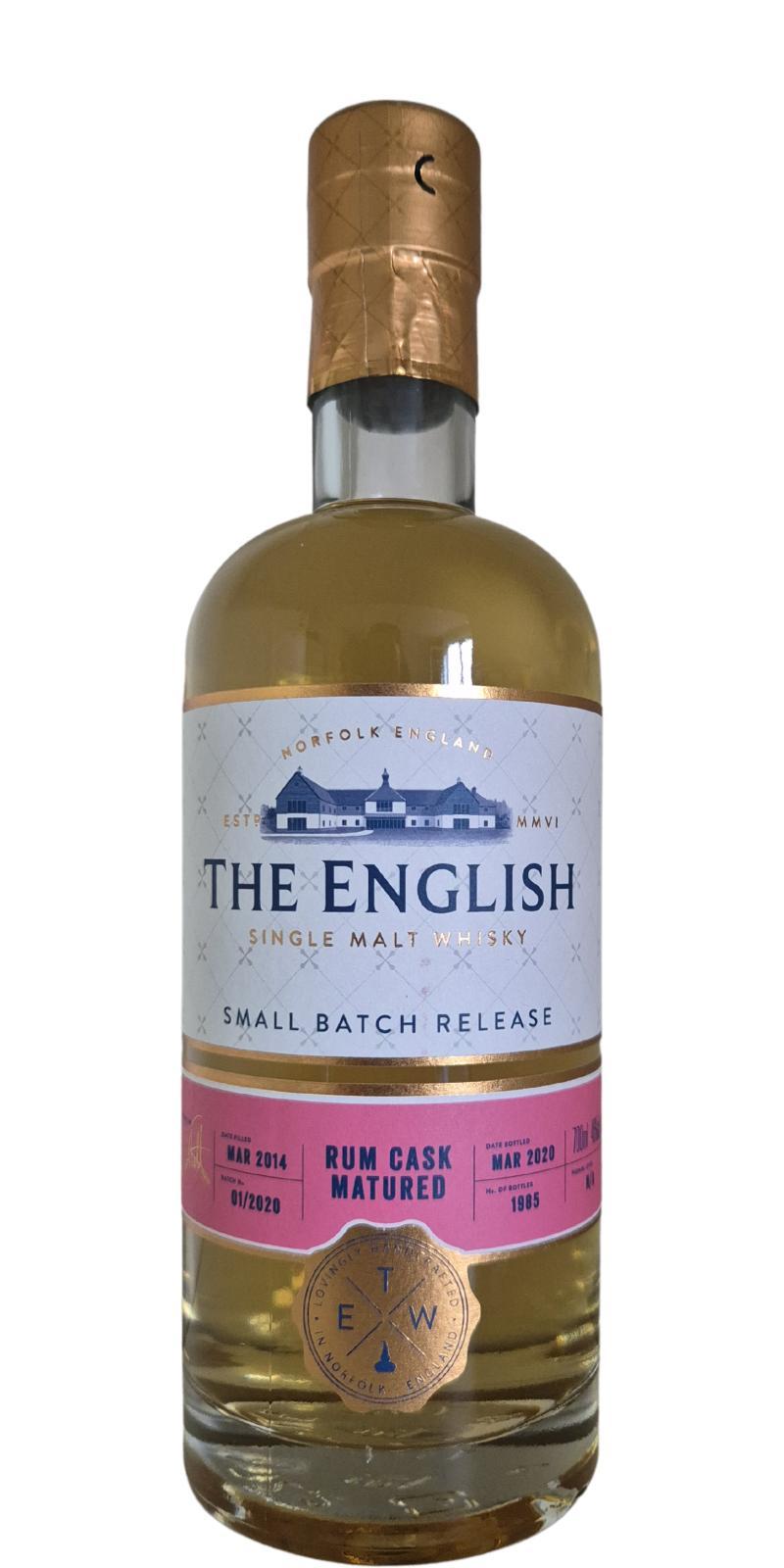 The English Whisky 2014  Small Batch Release