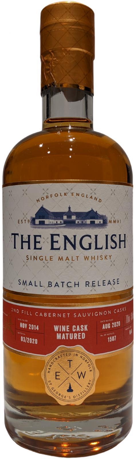 The English Whisky 2014  Small Batch Release