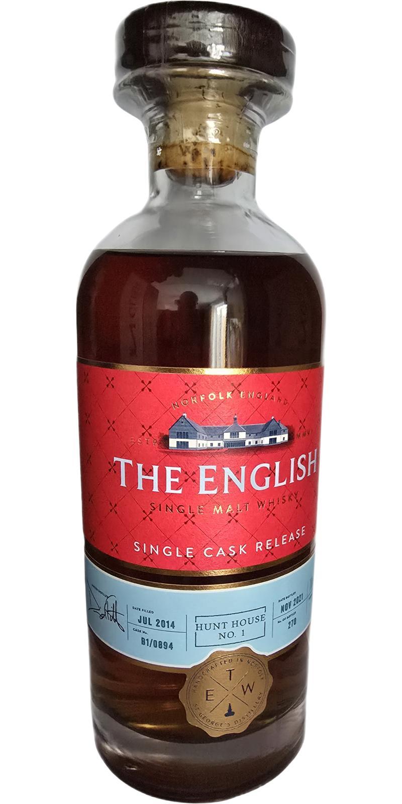 The English Whisky 2014  Hunt House No.1
