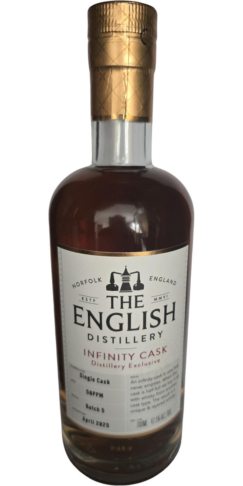 The English Whisky Infinity Cask  Distillery Exclusive