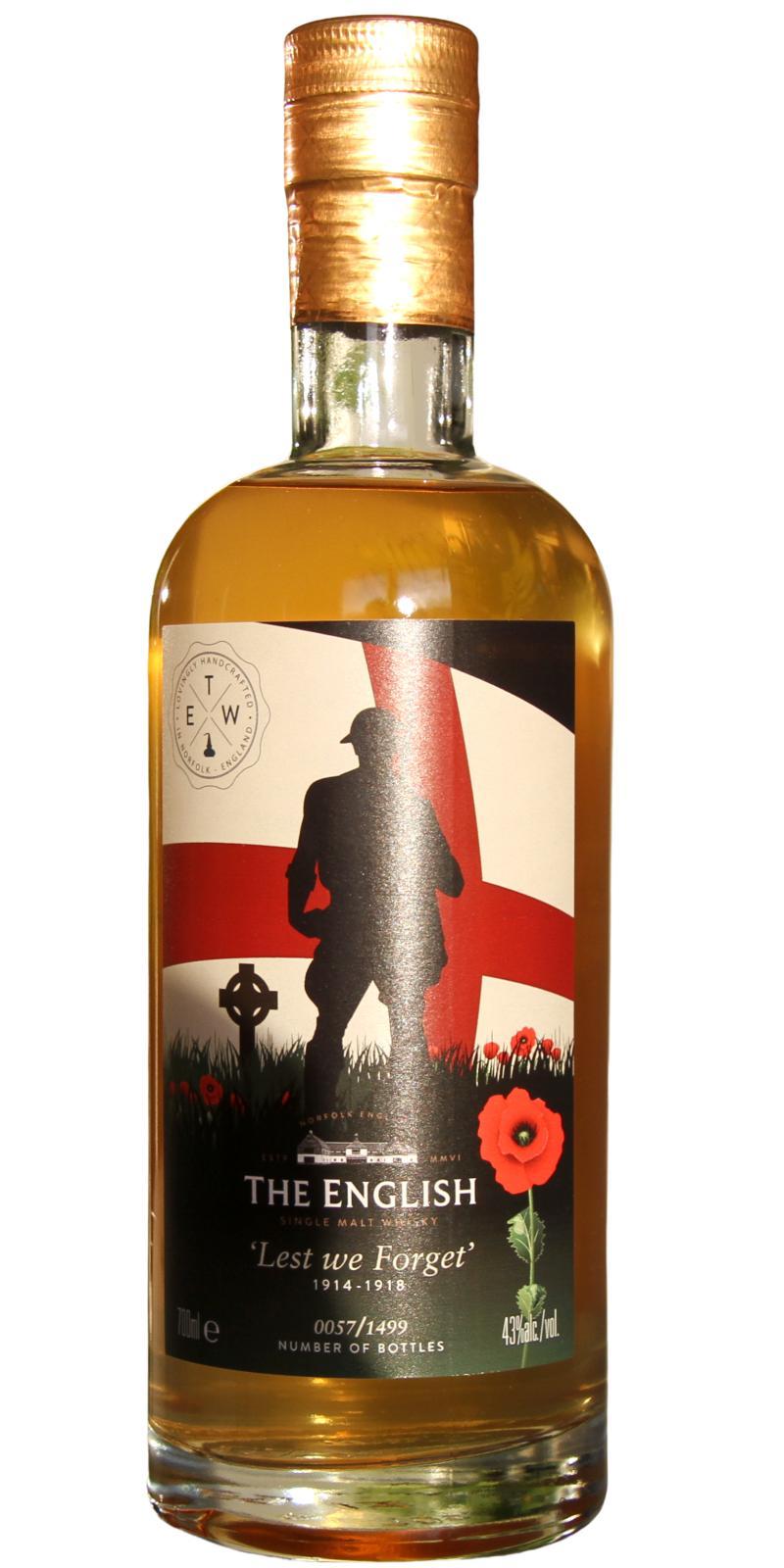The English Whisky Lest We Forget