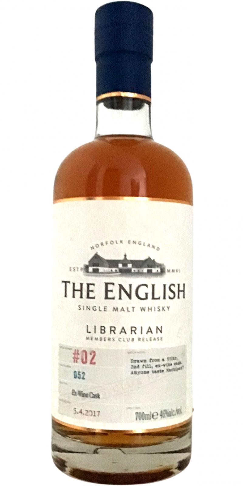 The English Whisky Members Club Release Batch #02  Librarian Members Club Release
