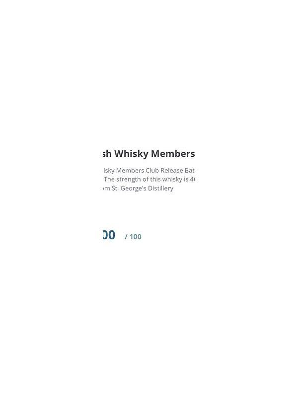 The English Whisky Members Club Release Batch #04 (August 2019)  Librarian Members Club Release