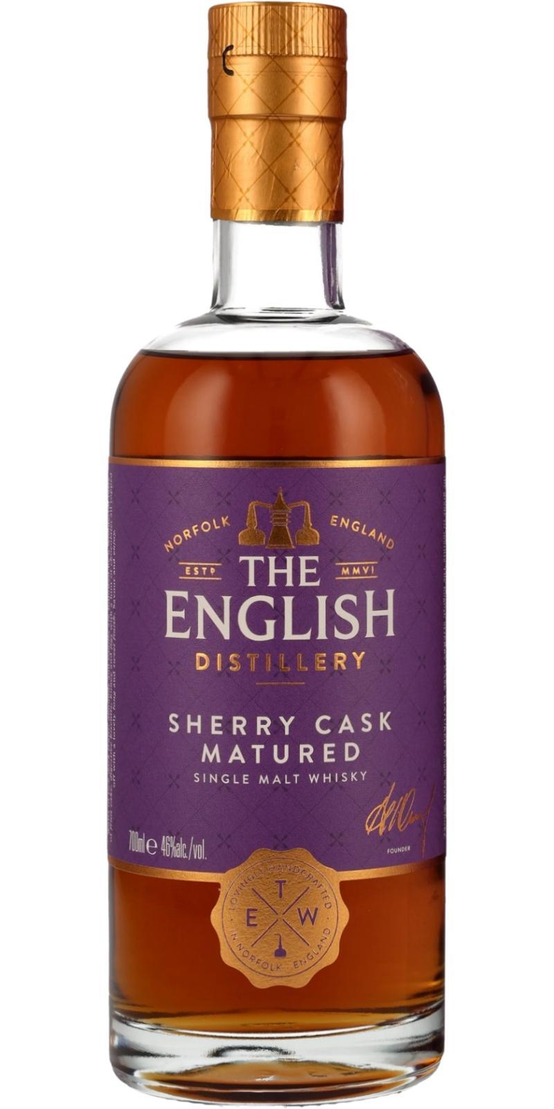 The English Whisky Sherry Cask Matured