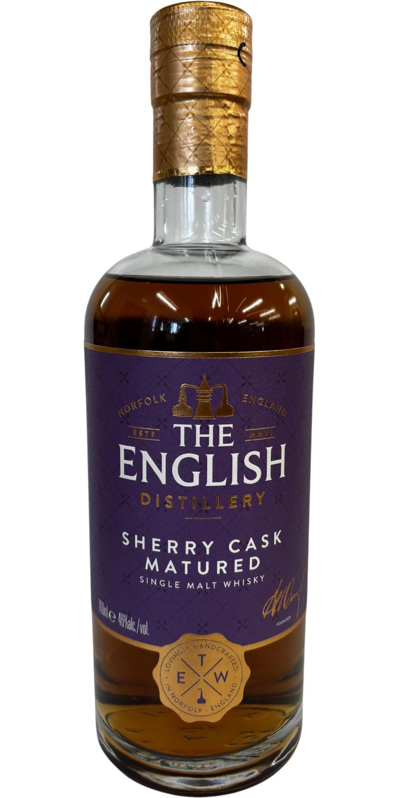 The English Whisky Sherry Cask Matured