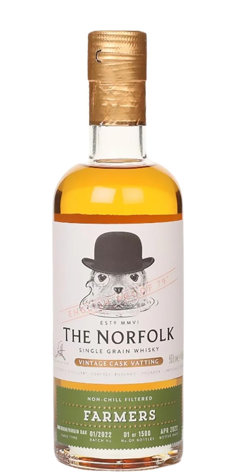 The Norfolk Farmers  Vintage Single Cask