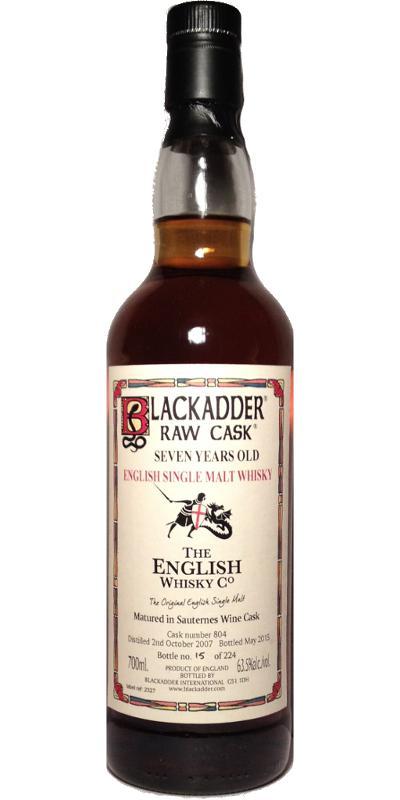 The English Whisky 2007 BA  Raw Cask