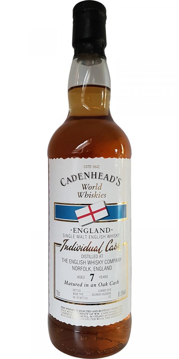 The English Whisky 07-year-old CA  World Whiskies - Individual Cask