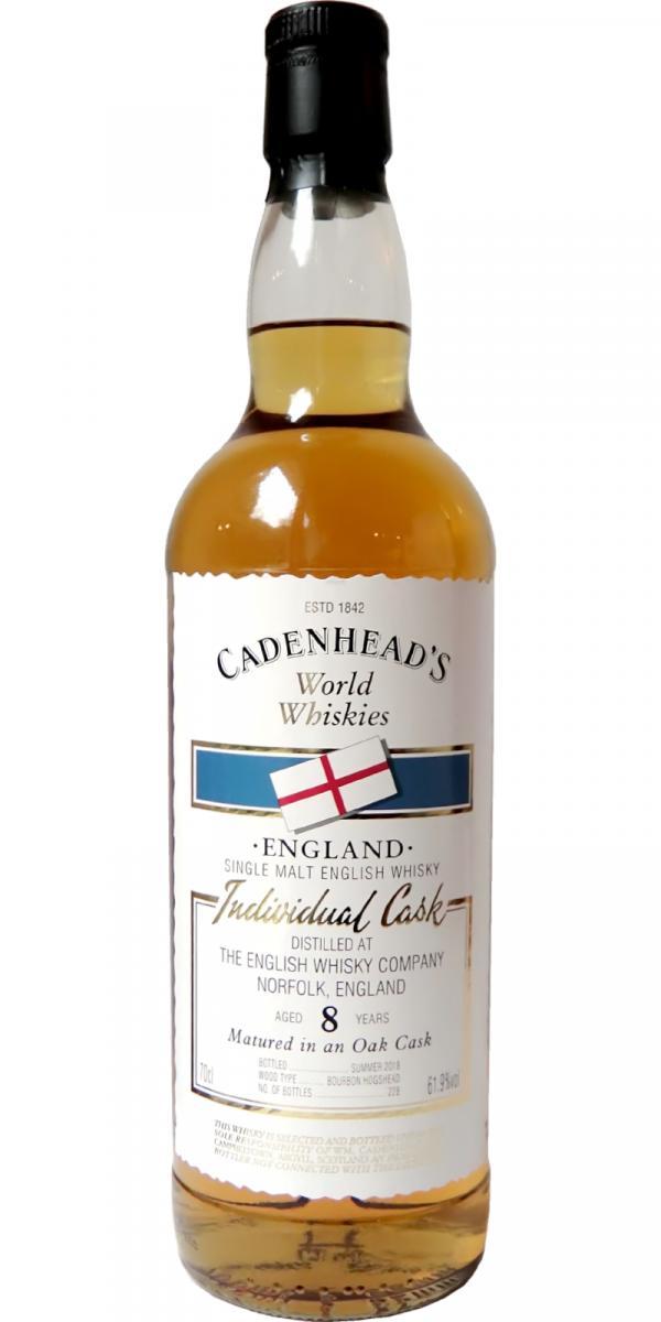 The English Whisky 08-year-old CA  World Whiskies - Individual Cask