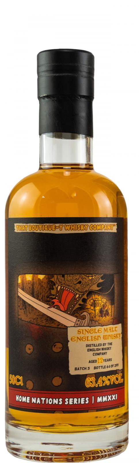 The English Whisky Batch 3 TBWC  Home Nations Series MMXXI