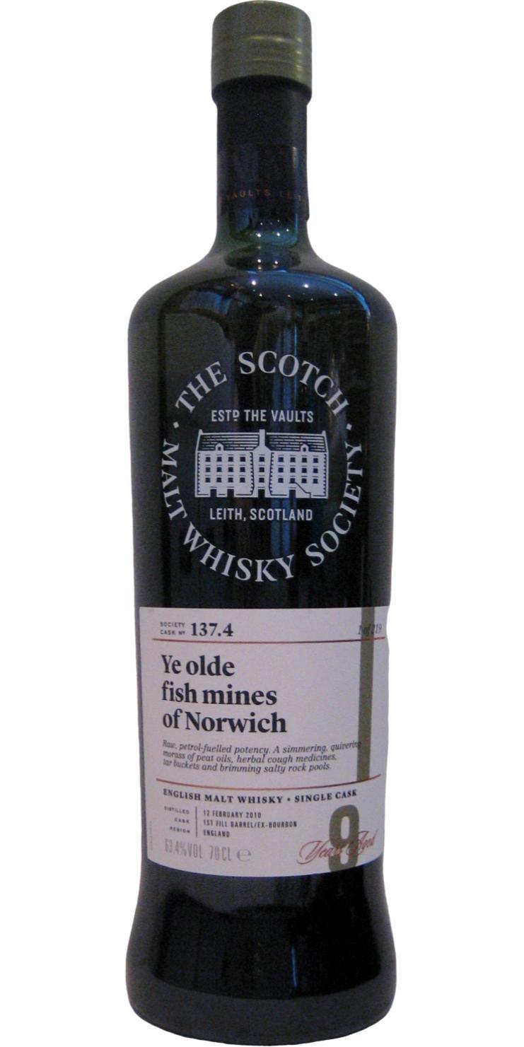 The English Whisky 2010 SMWS 137.4  Ye olde fish mines of Norwich!