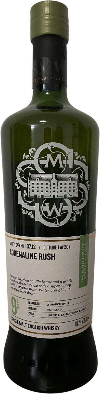 The English Whisky 2011 SMWS 137.12  Adrenaline rush