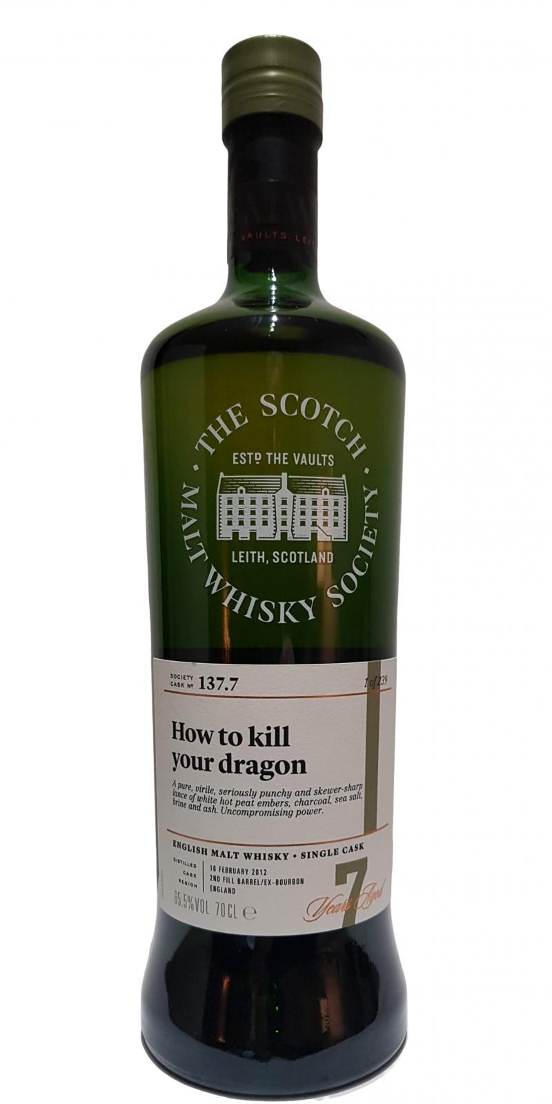 The English Whisky 2012 SMWS 137.7  How to kill your dragon