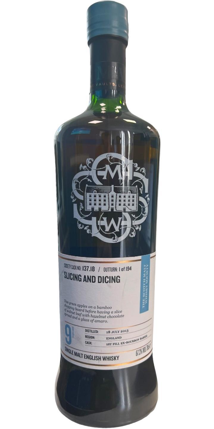 The English Whisky 2013 SMWS 137.18  Slicing and dicing