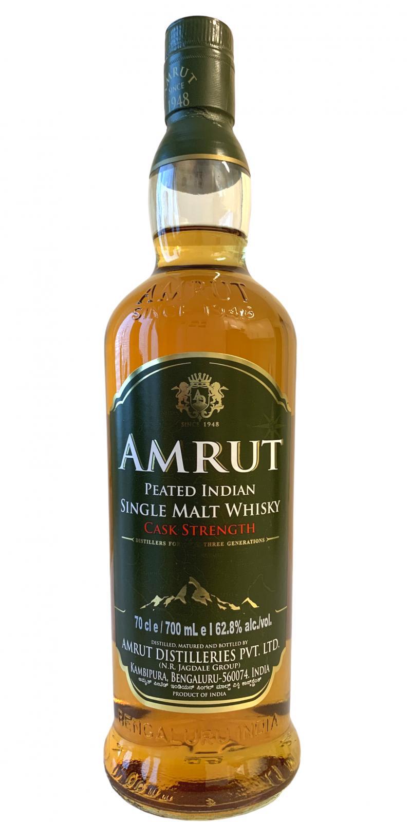 Amrut Peated Indian  Cask Strength
