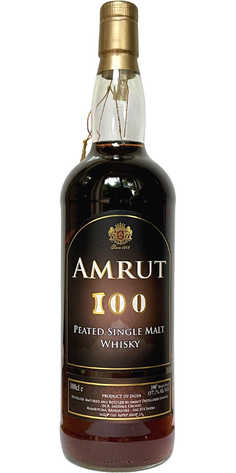 Amrut 100  Peated Single Malt