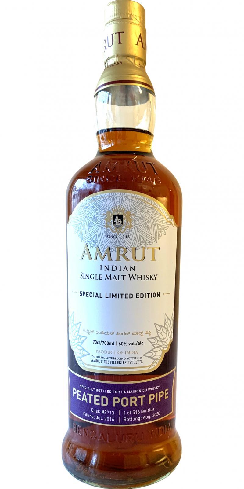 Amrut 2014  Peated Port Pipe