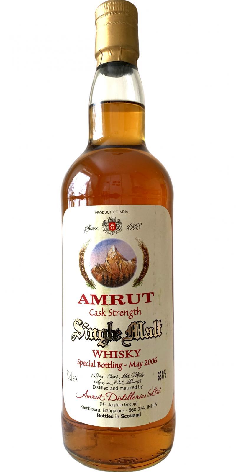 Amrut Cask Strength  Special Bottling