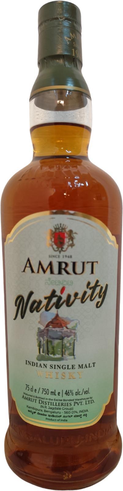 Amrut Nativity  Indian Single Malt Whisky