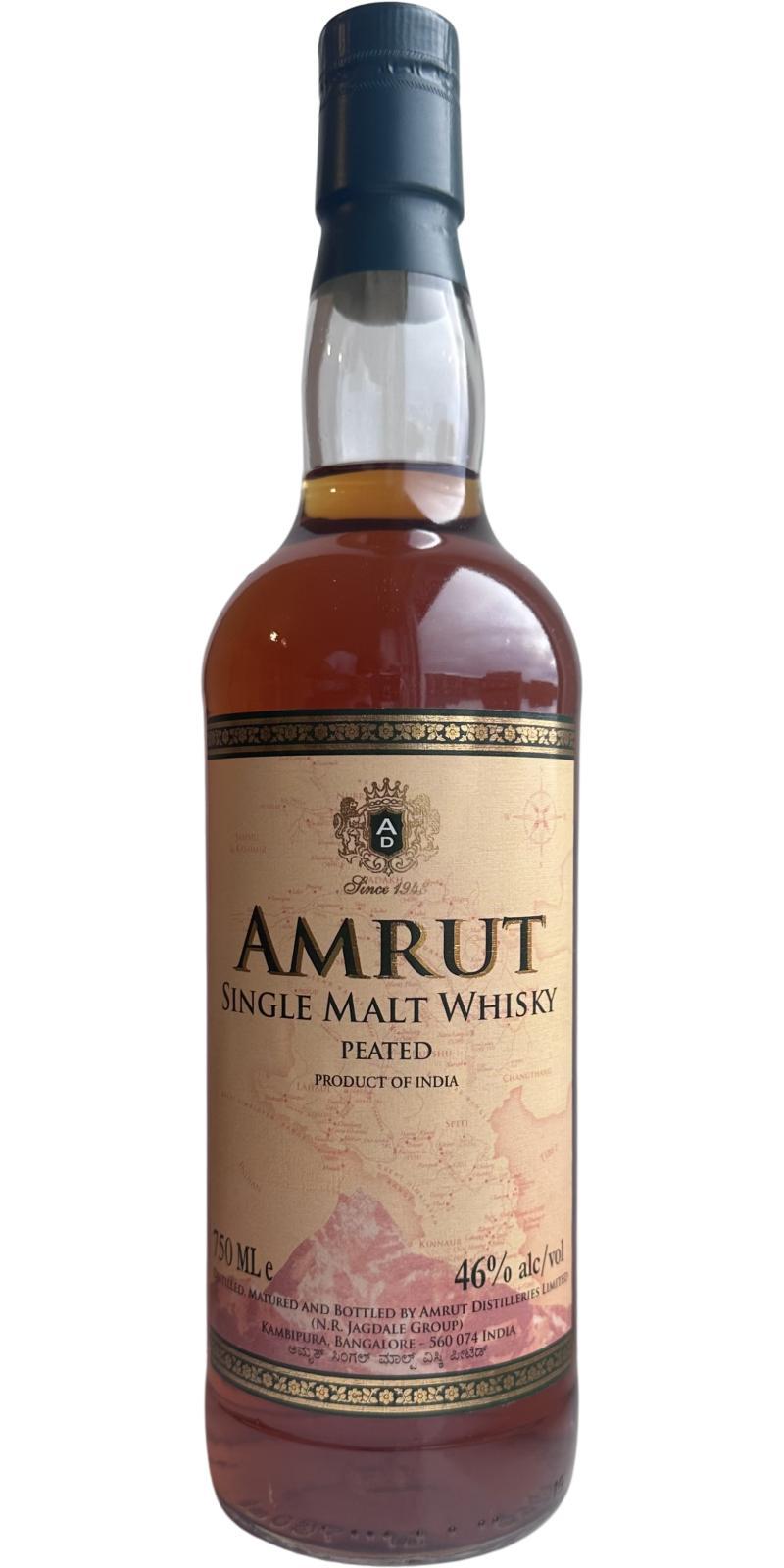 Amrut Single Malt Whisky - Peated