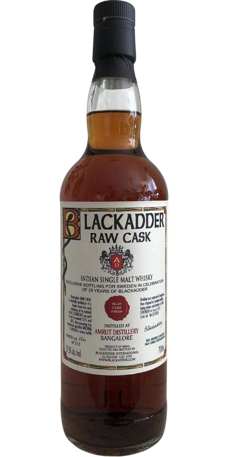 Amrut Islay Cask Finish BA  Raw Cask