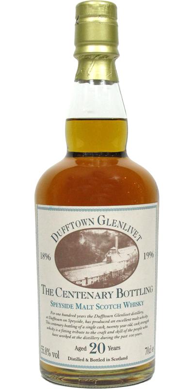 Dufftown 20-year-old The Centenary Bottling