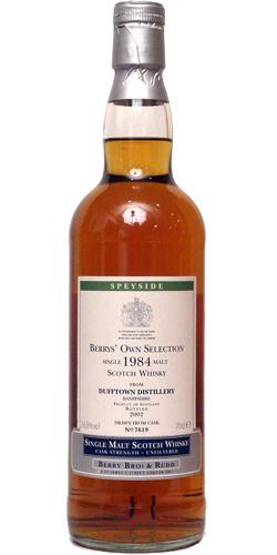 Dufftown 1984 BR Berrys' Own Selection