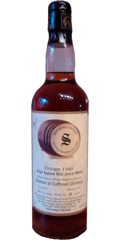 Dufftown 1980 SV Vintage Collection