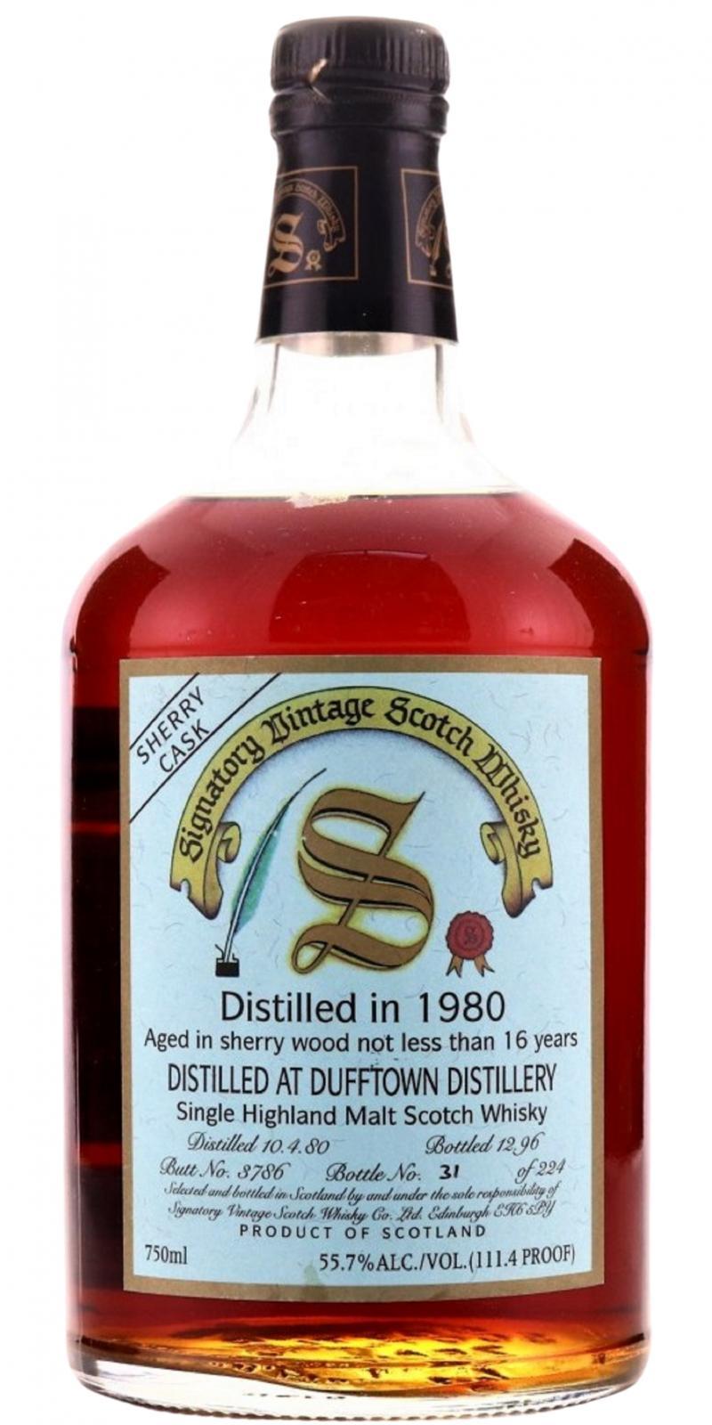 Dufftown 1980 SV Vintage Collection - Dumpy