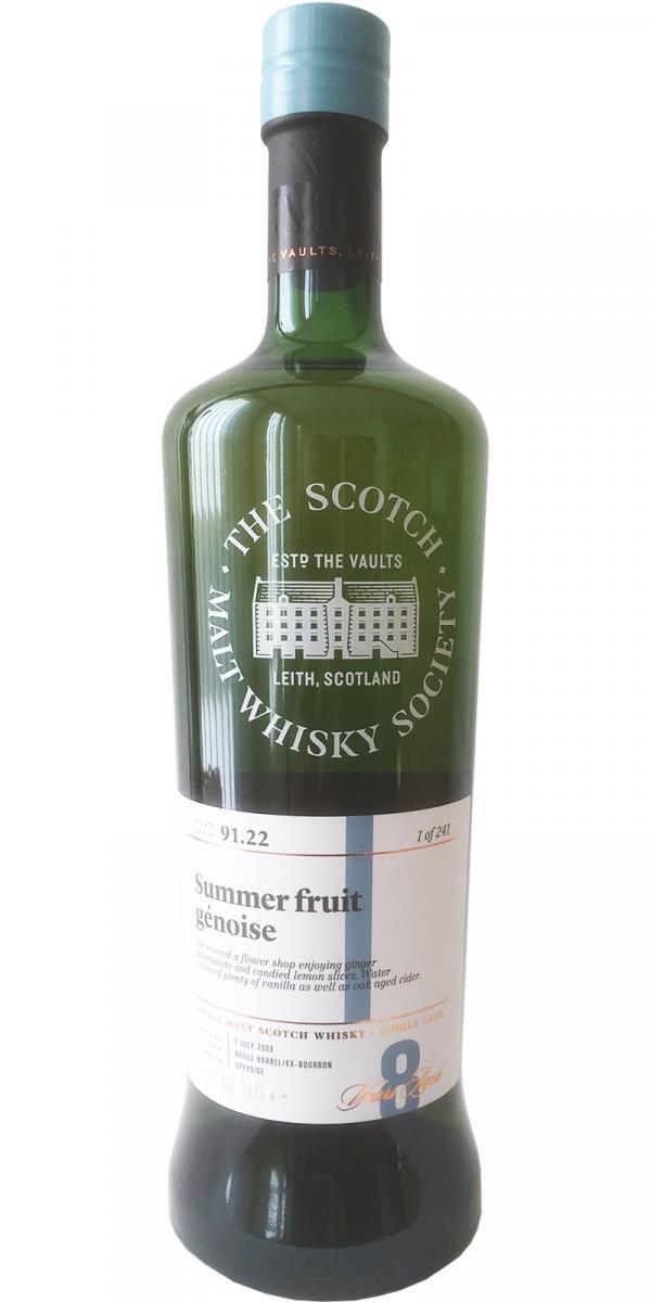 Dufftown 2009 SMWS 91.22 Summer fruit génoise