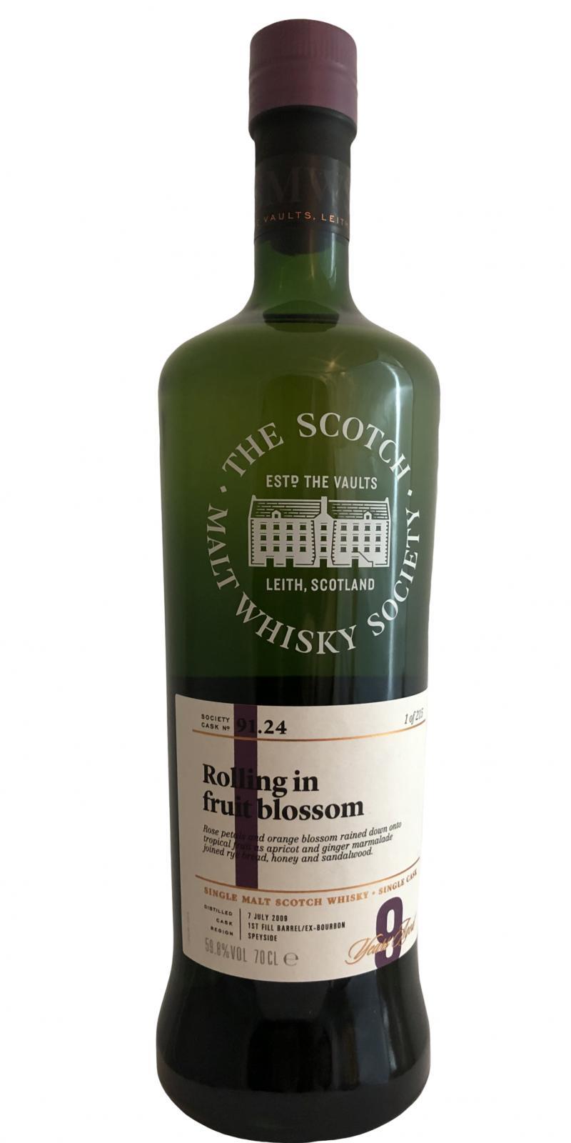 Dufftown 2009 SMWS 91.24 Rolling in fruit blossom