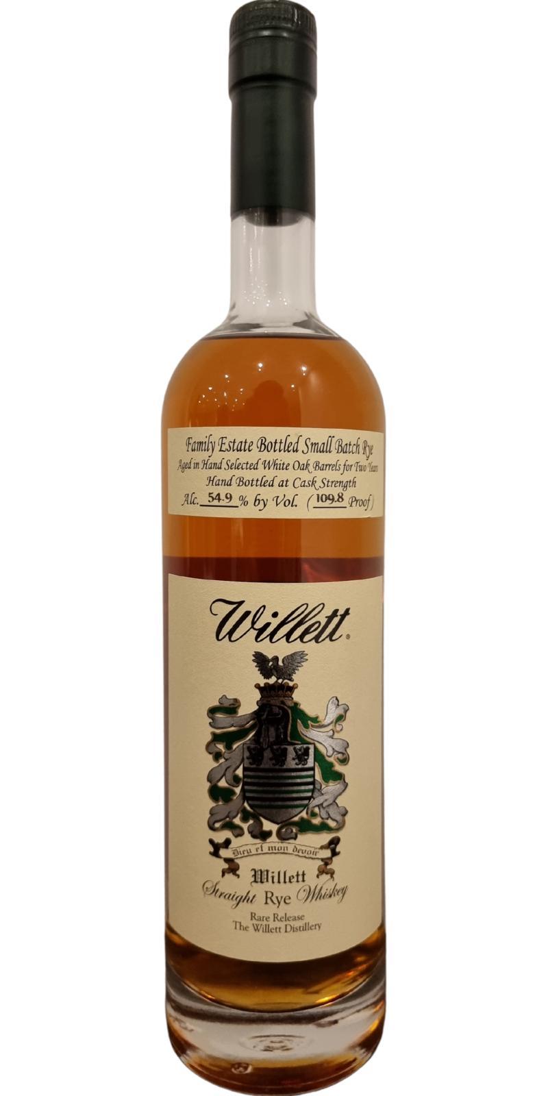 Willett 02-year-old  Family Estate Bottled Small Batch Rye