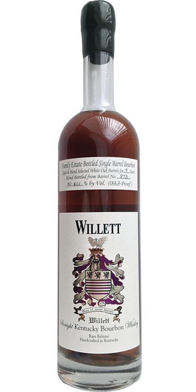 Willett 04-year-old  Family Estate Bottled Single Barrel Bourbon