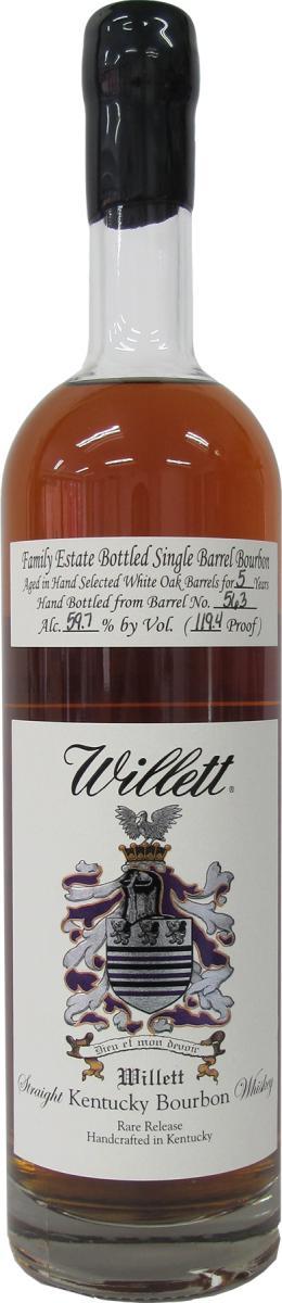 Willett 05-year-old  Family Estate Bottled Single Barrel Bourbon