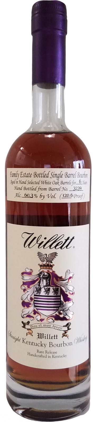 Willett 06-year-old  Family Estate Bottled Single Barrel Bourbon