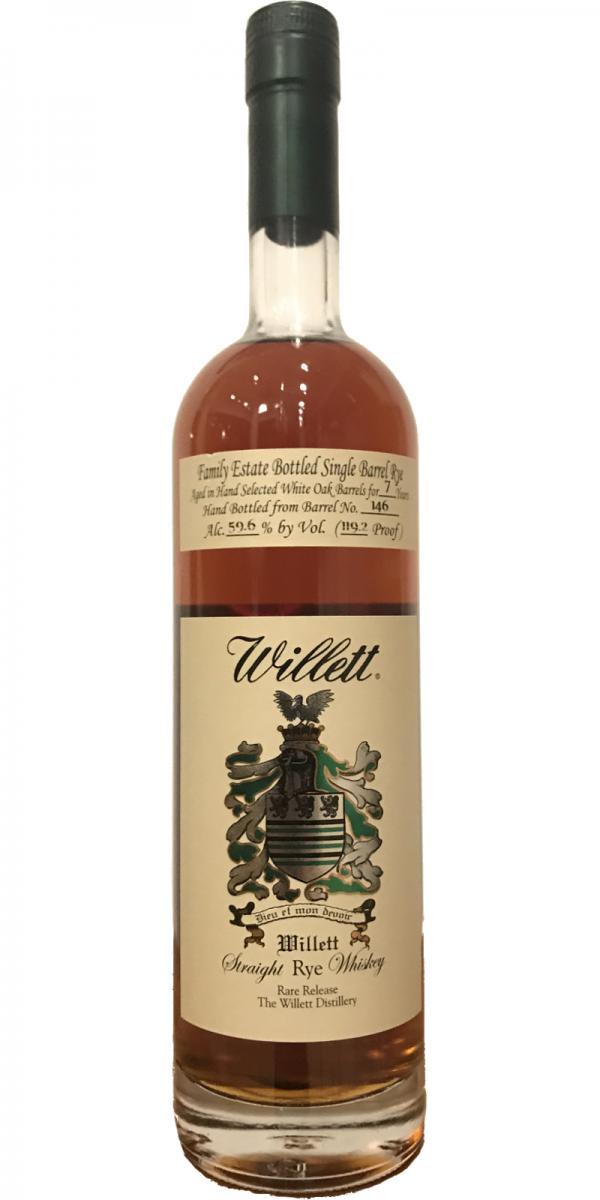 Willett 07-year-old  Family Estate Bottled Single Barrel Rye