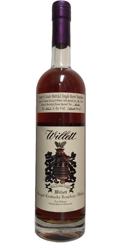 Willett 11-year-old  Family Estate Bottled Single Barrel Bourbon