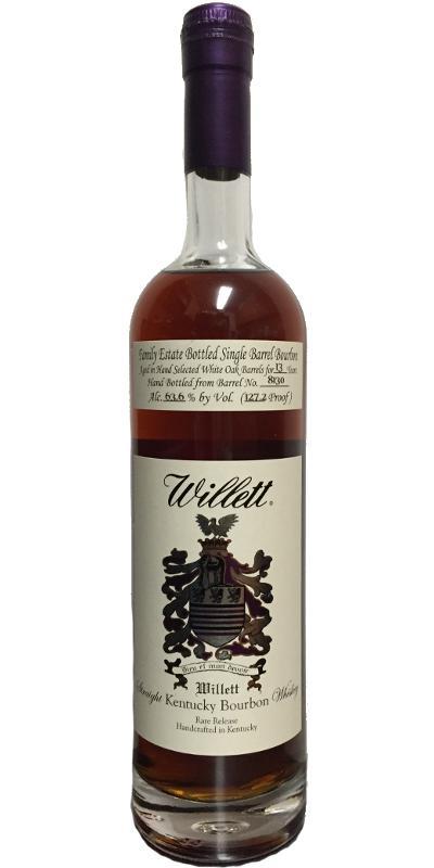 Willett 13-year-old  Family Estate Bottled Single Barrel Bourbon