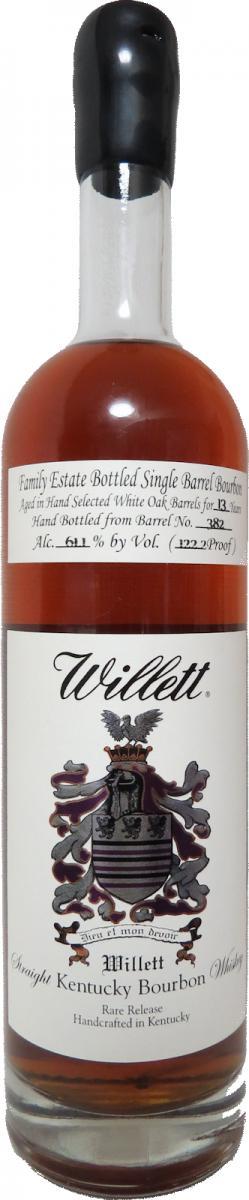 Willett 13-year-old  Family Estate Bottled Single Barrel Bourbon