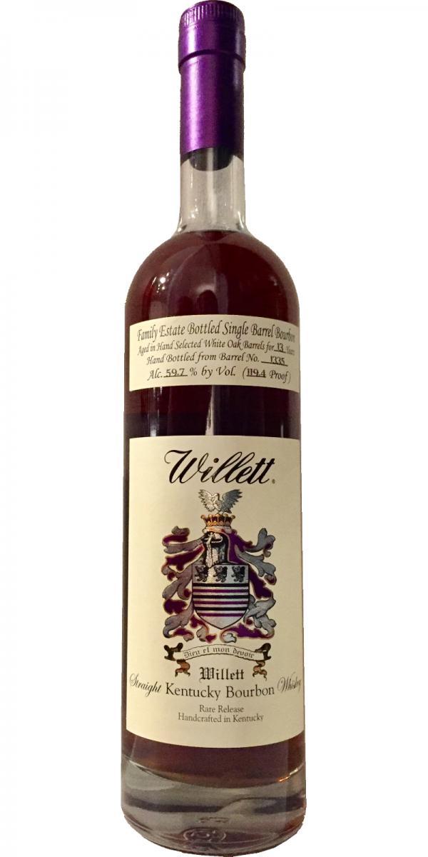 Willett 13-year-old  Family Estate Bottled Single Barrel Bourbon