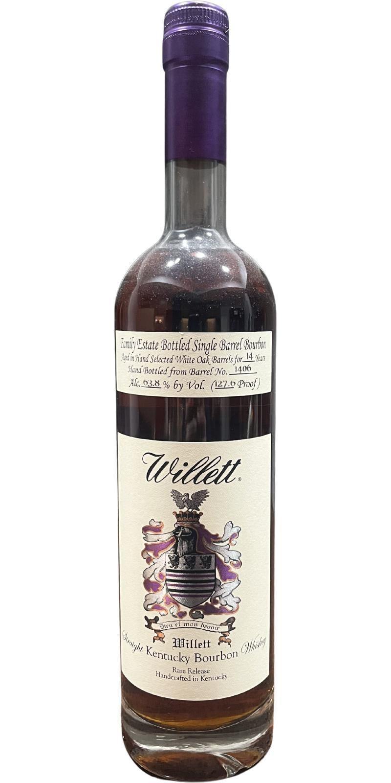 Willett 14-year-old  Family Estate Bottled Single Barrel Bourbon