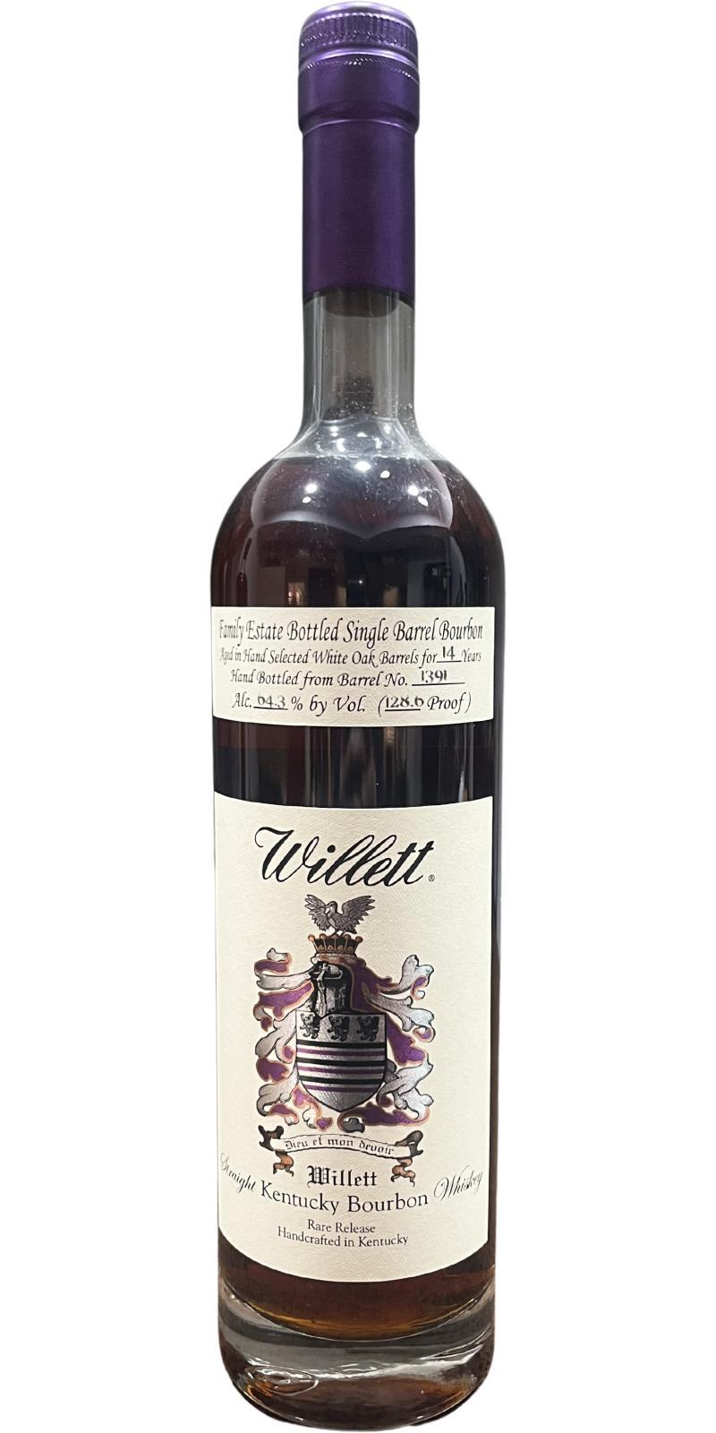 Willett 14-year-old  Family Estate Bottled Single Barrel Bourbon