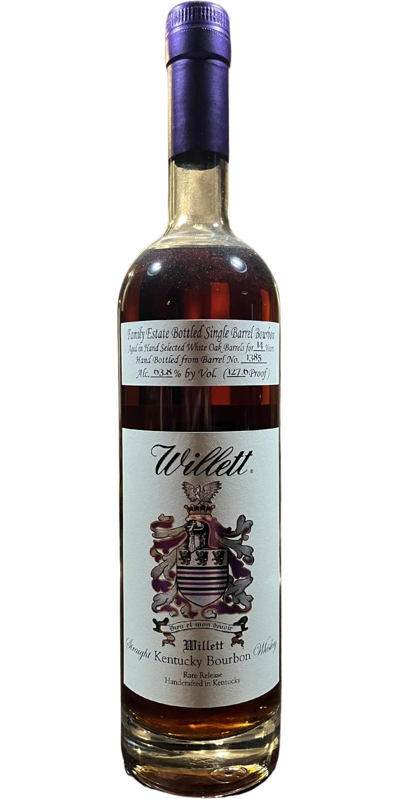 Willett 14-year-old  Family Estate Bottled Single Barrel Bourbon
