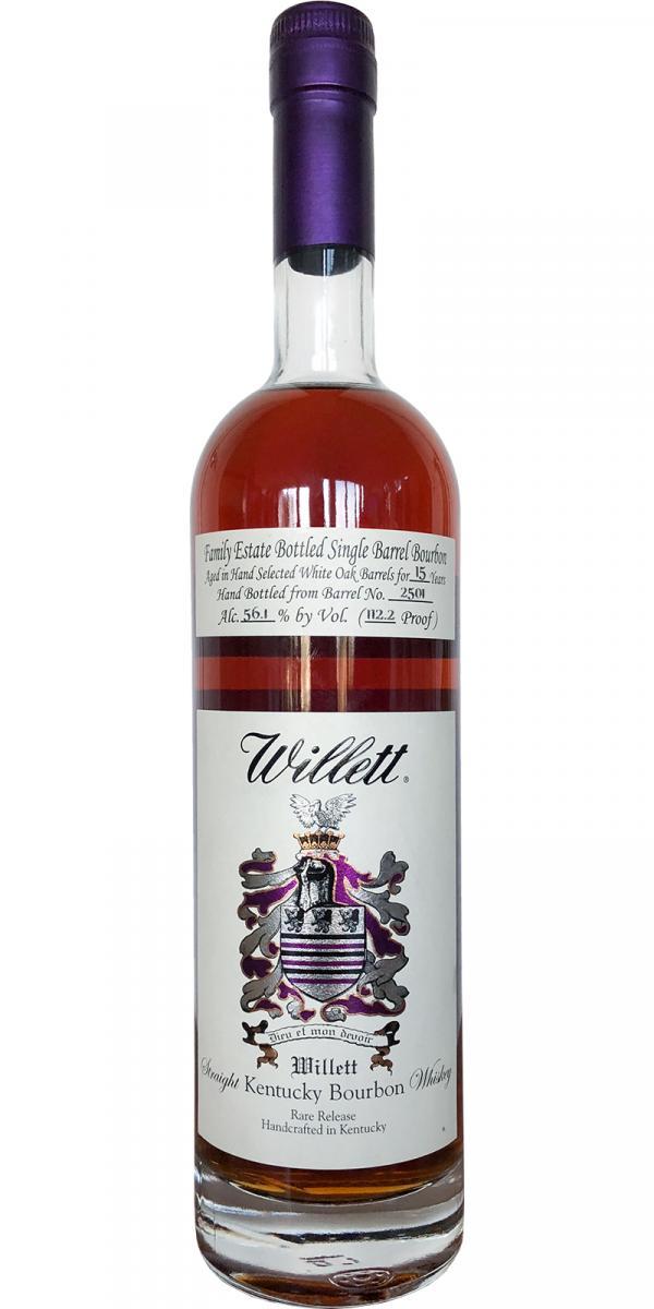Willett 15-year-old  Family Estate Bottled Single Barrel Bourbon