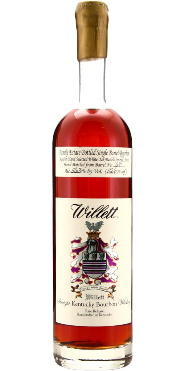 Willett 21-year-old  Family Estate Bottled Single Barrel Bourbon