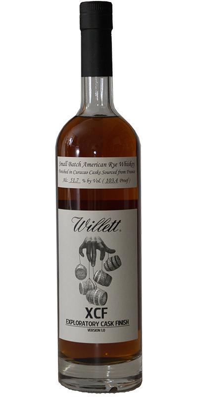 Willett XCF - Exploratory Cask Finish - Release 1.0  Small Batch American Rye Whiskey
