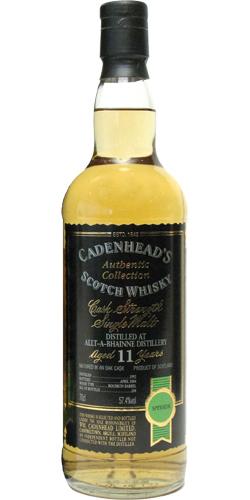 Allt-a-Bhainne 1992 CA Authentic Collection