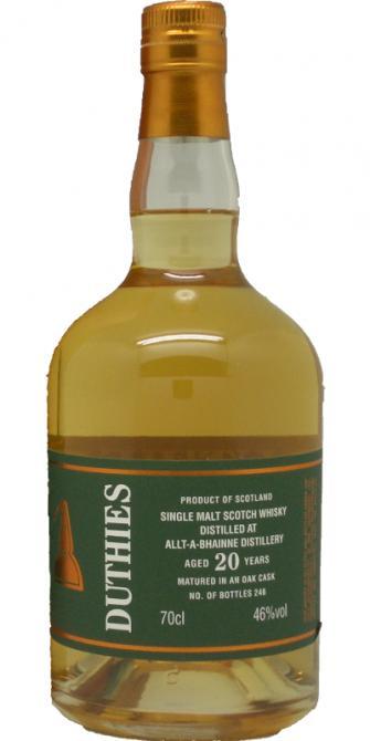 Allt-a-Bhainne 20-year-old CA Duthies