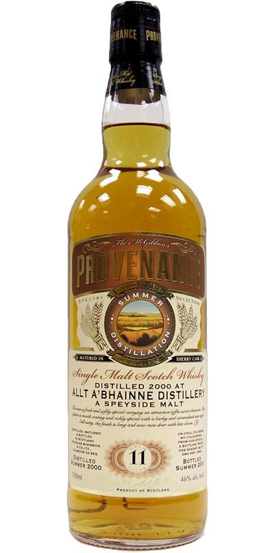 Allt-a-Bhainne 2000 McG McGibbon's Provenance