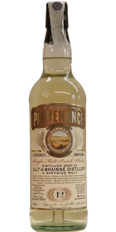 Allt-a-Bhainne 2000 McG McGibbon's Provenance